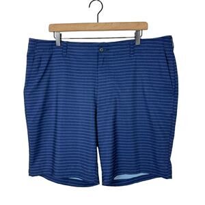 Pro Tour Navy Stripe Stretch Hybrid Moisture Wicking Outdoor Golf Shorts